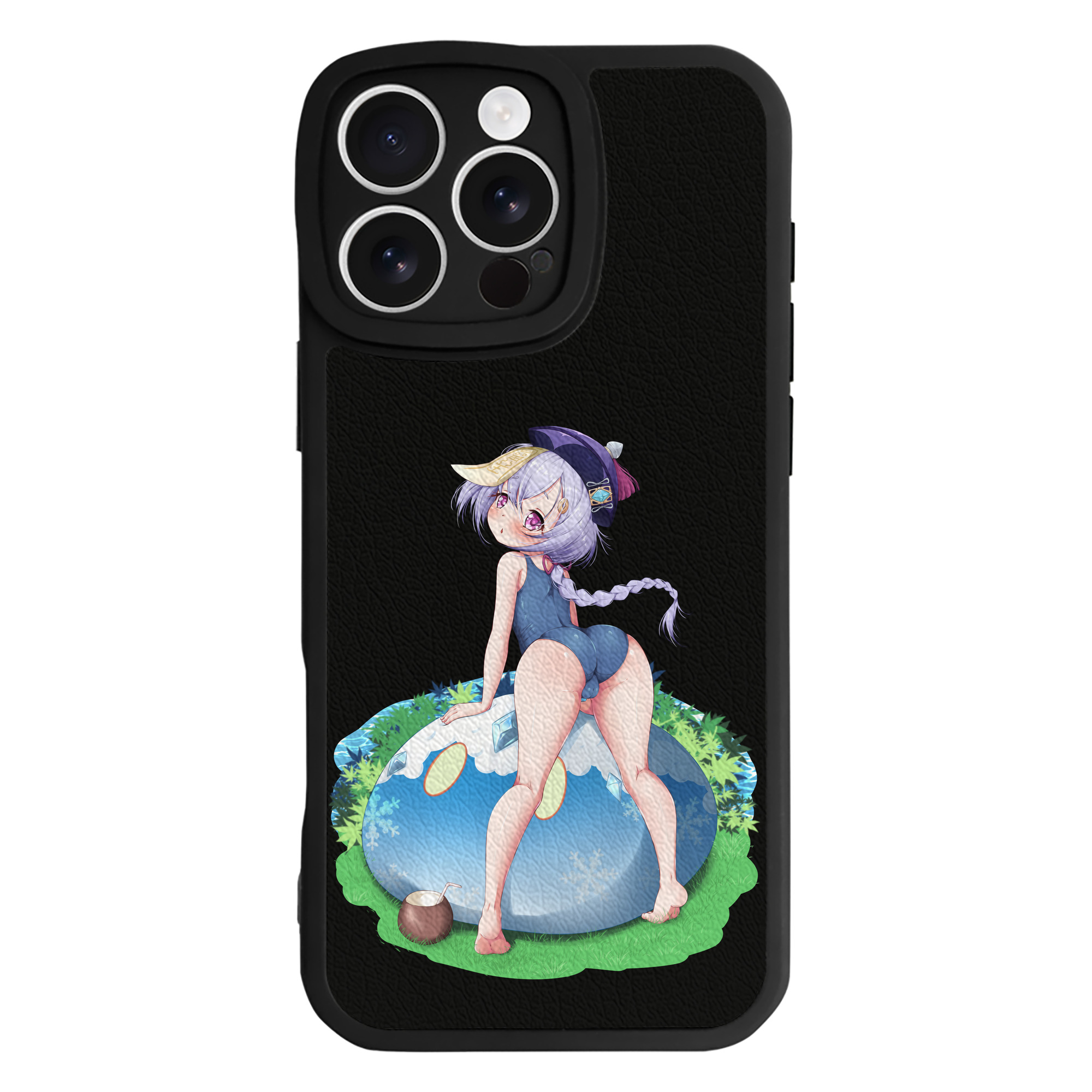 げんし神 七七 なな  genshin Nana 【iPhone 16シリーズ対応】シリコンスマホケース（レザー調） 材質：シリコン
